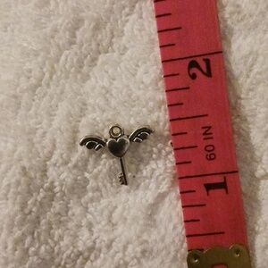 NWOT - Tibetan Silver Pendant Charms for Jewelry - Key With Wings